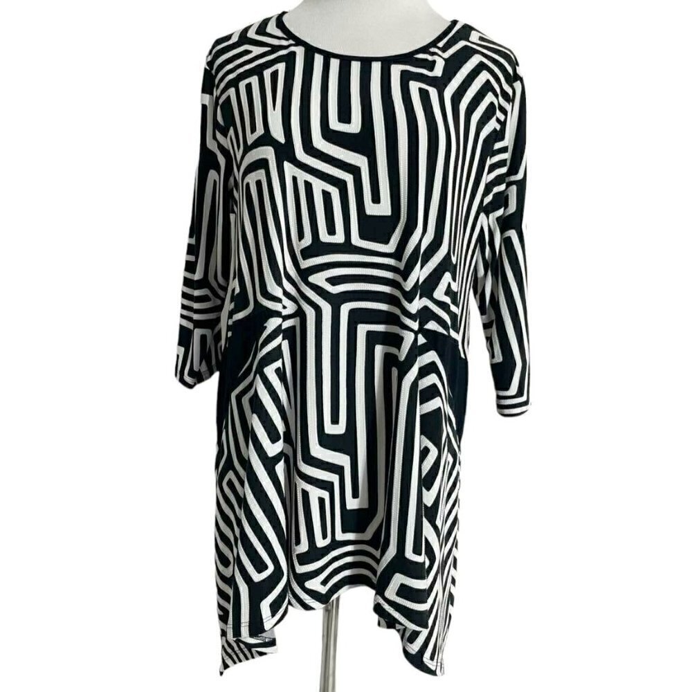 Niche Nilgun Size Medium Top Blouse Abstract Wearable Art